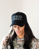 God Bless America Hat - Dark Gray & Black LIMITED EDITION
